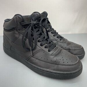 Nike Court Vision Mid Next Nature Sneakers Shoes Basketball Black Mens 10
